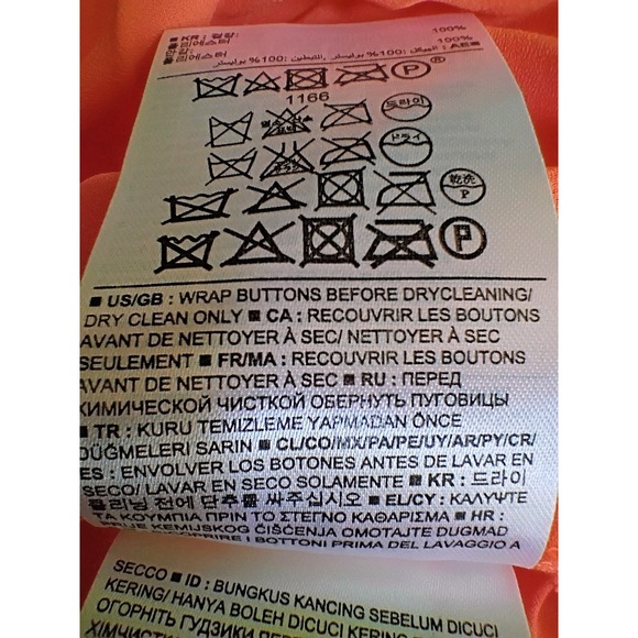 Banana Republic Coral Pleated Sleeveless Tie Waist Dress Women's Size 6 - Picture 6 of 7